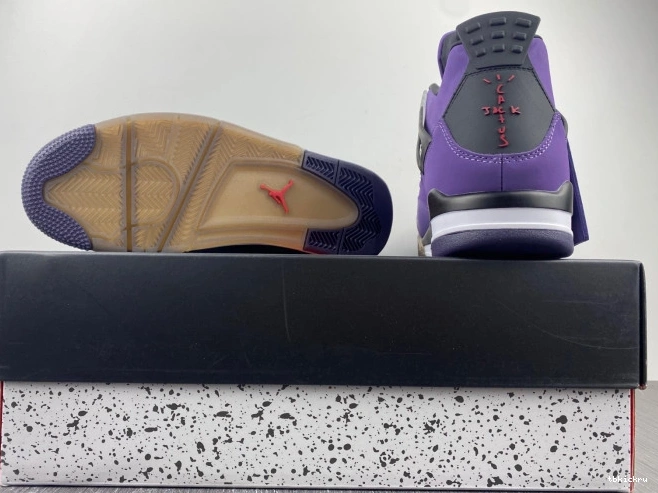 Rep TBK and 766296 Retro (Friends Travis 4 LN4 Purple Jordan Scott Family) 0808